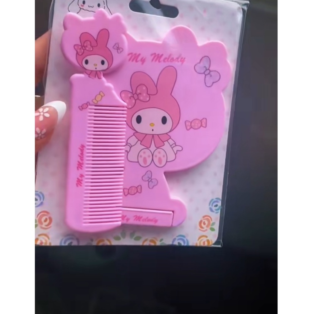 Pink Hair Comb Set